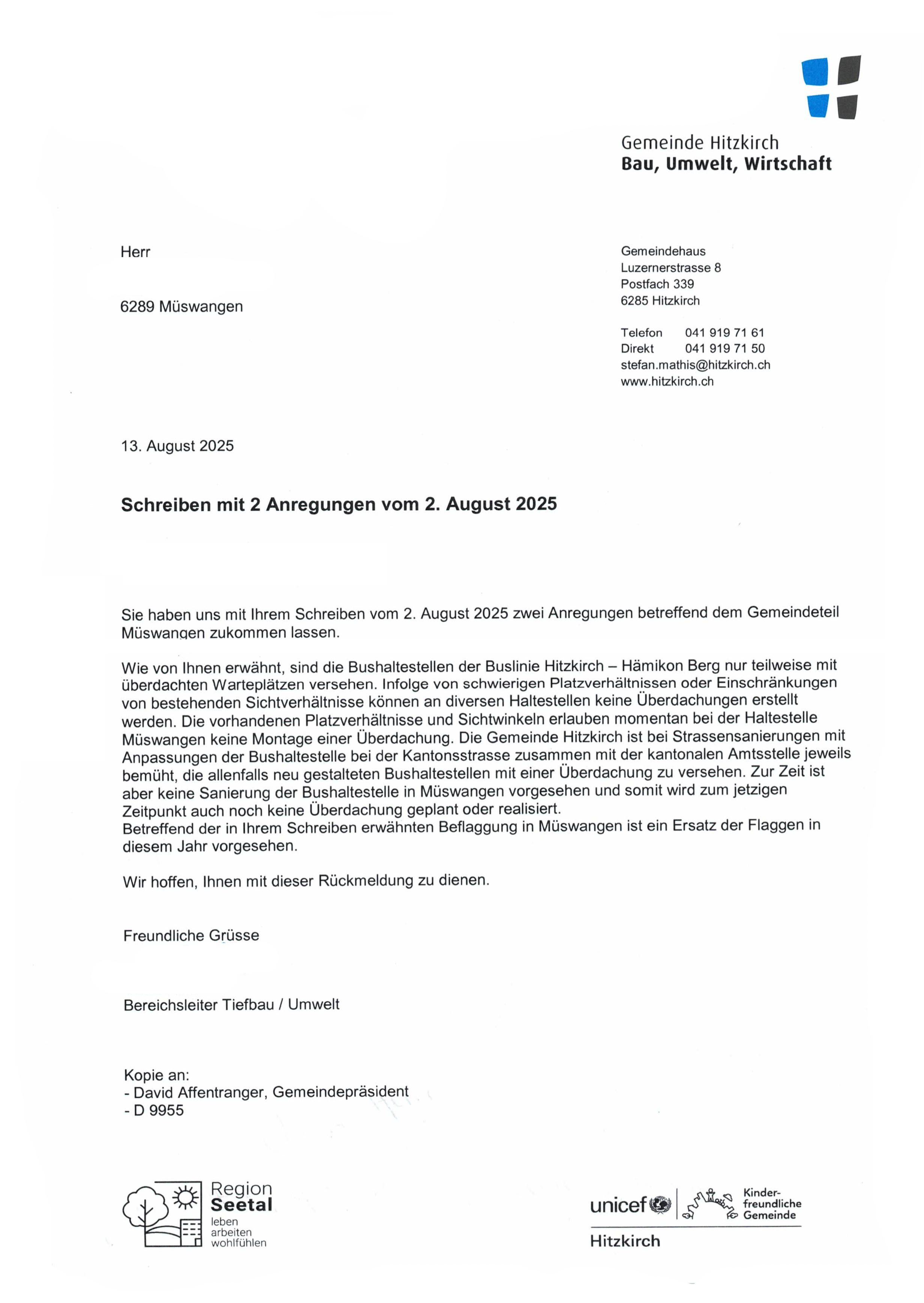 Argumentation Gemeindeverwaltung